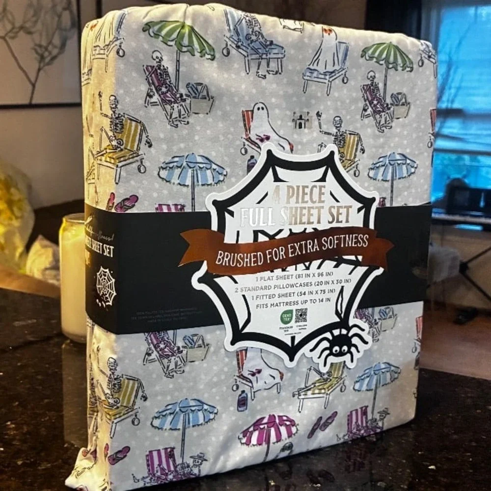 Summerween Skeletons and Ghost Beach Day FULL Sheet Set NEW Viral